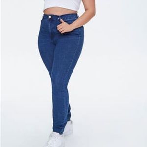 Forever 21 Plus size Blue Skinny Jeans size 20